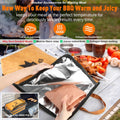 BBQ Blanket for Resting Meat,Smoker Accessories Meat Insulated Blanket, Reusable Grilling Meat Resting Bag with Wide Mouth for Large Brisket/Pork