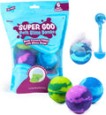 Super Goo Bath Slime 'Surprise' Bombs, 6 Pack | Kids Bath Bombs with Surprise inside | Nontoxic | Stretchy, Squishy Slime Soap | Sensory Fun for Kids