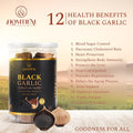 Homtiem Black Garlic 8.82 Oz (250G.), Whole Black Garlic Fermented for 90 Days, Super Foods, Non-Gmos, Non-Additives, High in Antioxidants, Ready