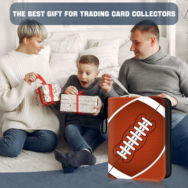 900 Pockets Football Card Binder, Trading Card Holder with Sleeves Card Collectors Album, Fit for Football Cards Baseball Cards Basketball Soccer