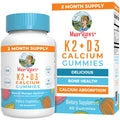 Maryruth Organics Calcium with Vitamin D & Vitamin K2, 2 Month Supply, Calcium Supplement Supports Bone Health & Joint Support, with Vitamins D3