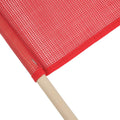 Mytee Products Red Safety Flags for Trucks with Dowel, DOT Compliant - 18 Inch X 18 Inch High Visibility Vinyl Mesh Warning Flags, 4 Pack