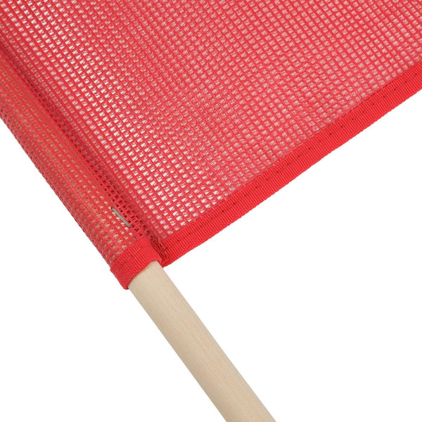 Mytee Products Red Safety Flags for Trucks with Dowel, DOT Compliant - 18 Inch X 18 Inch High Visibility Vinyl Mesh Warning Flags, 4 Pack
