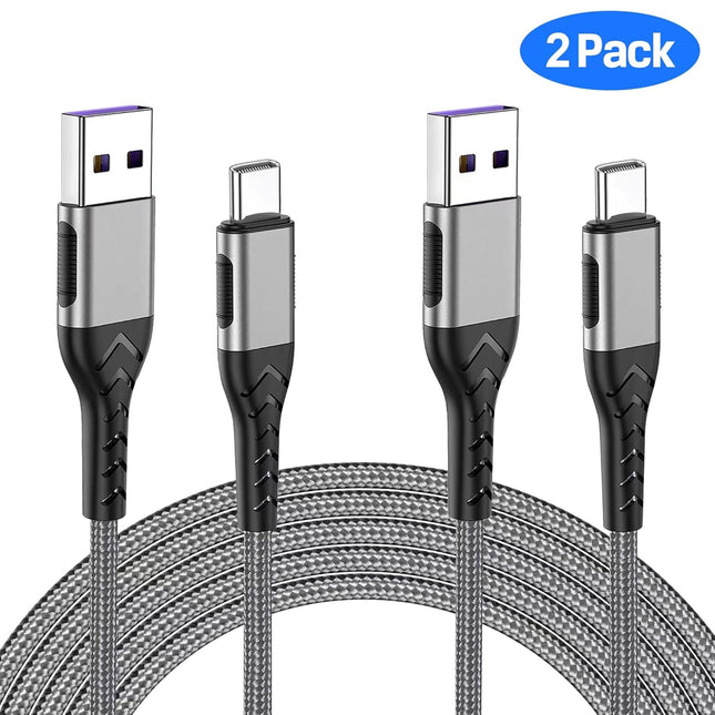 Durcord USB C Cable, Upgarded 2Pack 10Ft Fast USB Type C Charging Cable for Android/Phone/Pad/Laptop, Type C Charger Bra