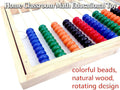 MAGIKON Wooden Counting Number Frame, 10 Rows Abacus for Kids Learning Math (11-1/2-Inch)