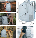 MATEIN Laptop Backpack Women, 17 Inch Big Work Bags with USB Charging Port for Nurses, Water Resistant Travel Backpack TSA Approved, Stylish