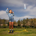 Stomp Rocket Jr Glow Rocket Launcher for Kids - 4 Glow-In-The-Dark Rockets - Outdoor Fun Toy Gift for Boys & Girls - STEM Soft Foam Blaster Set