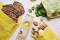 Waxwrap Beeswax Wraps for Food, Organic Cotton Food Bags - Sustainable Plastic Bag Alternative, Reusable Snack Bags, Bees Wax Wraps Reusable Food