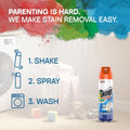 Shout Advanced Grease Busting Foam, Laundry Stain Remover, Oil and Grease Stain Remover for Clothes Laundry; Works on Motor Oil, Bike Grease,