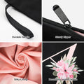 Vavabox A-Z Personalized Makeup Bag, Birthday Gifts for Women Mom, Gifts for Best Friend, Bride Bridesmaid Cosmetic Bag (L, Black)