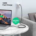 USB C Extension Cable 6.6Ft Male to Female Cord Support 4K Video Output, Fast Charge 100W, Data Transfer 10Gbps, USB 3.2 Gen 2 Extender for PC,
