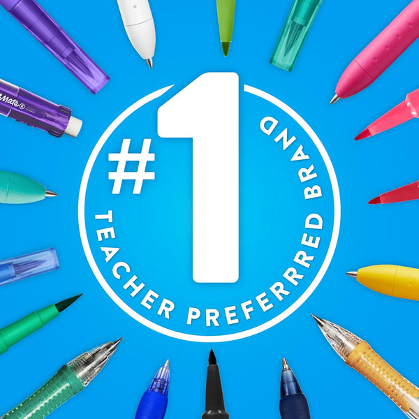 Paper Mate Flair Felt Tip Pens, Medium Point (0.7Mm), Black, 4 Count