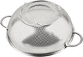 3-Piece Stainless Steel Mesh Micro-Perforated Strainer Colander Set (1-Quart, 2.5-Quart and 4.5-Quart)