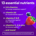 Vitafusion Sugar Free MenâS Multi Daily Gummy Multivitamins, Supports Energy Metabolism, Muscle and Immune Health (1), Mixed Berry Flavors, 90 Count
