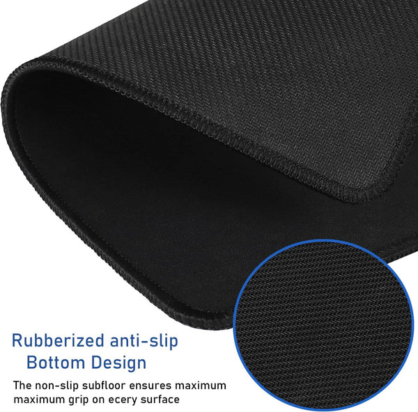 Large Extended Gaming Mouse Pad with Stitched Edges, (31.5X15.7In) Durable Non-Slip Natural Rubber Base, Waterproof Computer Keyboard Pad Mat for