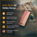 Dr. Killigan'S Cedarwood Planks - Cedar Blocks for Clothes Storage, Great Alternative to Moth Balls for Closet, Drawer Deodorizer, Sustainably