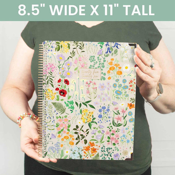 Bloom Daily Planners HARDCOVER 2025-2026 (8.5" X 11") Academic Year Day Planner (July 2025 - July 2026) - Task Goal Organizer - Monthly & Weekly