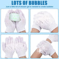 60Pcs Exfoliating Gloves Bulk, Scrub Gloves Exfoliating Body Scrubber Glove Exfoliator for Body Scrub Mitt, Bath Gloves for Shower Exfoliating