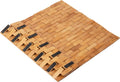 Mind Reader Bath Mat, Shower Mat, Bathtub Mat, Bathroom Accessory, Wood, Rayon from Bamboo, 23.5"L X 16.5"W X 0.4"H, Brown
