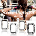 Goton 4 Pack for Apple Watch Series 10 Screen Protector 46Mm Bling Case, Women Glitter Diamond Rhinestone Face Cover for Iwatch Accessories 46Mm