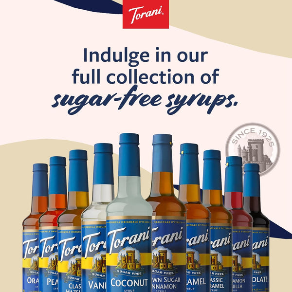 Torani Sugar Free Syrup, Chocolate Macadamia Nut, 25.4 Ounces (Pack of 4)