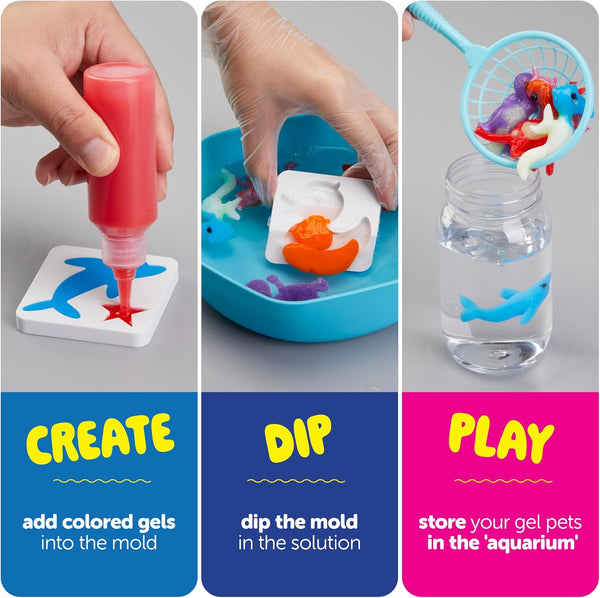 Aqua Fairy Water Gel Kit for Kids - Magic Elf Toy Kits - Waters Pets - DIY Squishy Maker Set - Craft for Kids - Make Your Own Squishies Toys