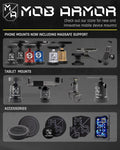 Mob Armor Magnetic Phone Mount Plates - Strong Adhesive Steel Discs for Mobnetic Maxx & Mob Magnetic Car Mounts, Compatible with Phone Magnet