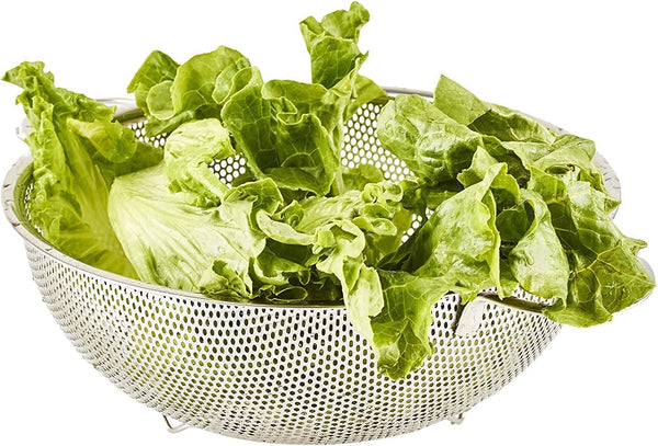 3-Piece Stainless Steel Mesh Micro-Perforated Strainer Colander Set (1-Quart, 2.5-Quart and 4.5-Quart)