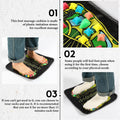 Trelaco Foot Massage Mat Reflexology Walk Stone Road Foot Massage Acupoint Mat for Acupressure Relaxes for Long Sitting Elderly Students and