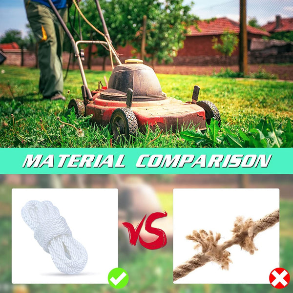 Adefol Recoil Starter Rope 4.8-Meter Pull Cord for Honda GX100 GX120 GX160 GX200 5.5HP 6.5HP Lawn Mower Chainsaw Trimmer Edger Brush Cutter Engine