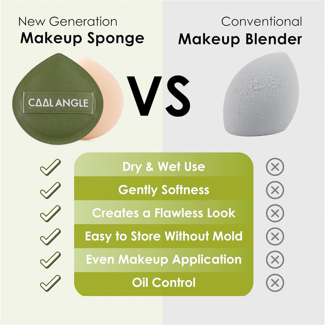 5Pcs Makeup Sponge for Foundation Concealer and Powder, Latex Free Blender Sponge for Natural and Easy Makeup Soft Long-