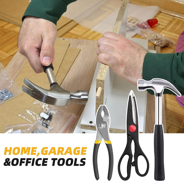 40-Piece Home Tool Kit with Easy Carrying Box, Small Basic Hand Tool Set Perfect for DIY Building, Home Maintenance and Woodworking, Great for