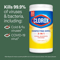 Clorox Disinfecting Cleaning Wipes for Spring Cleaning & Allergy Season, Bleach Free, Fresh Scent and Crisp Lemon, 75 Count Each, Pack of 3 Fresh