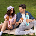Sursip 32 Oz Glass Water Bottle with Time Marker,1 Liter Bpa-Free Reusable Motivational Water Bottle with Non-Slip Silicone Sleeve and Bamboo Lid,
