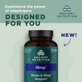 Ancient Nutrition Ashwagandha for Sleep Support, for Stress and Sleep Support, Promotes Mental Relaxation, Gluten Free, Paleo and Keto Friendly,