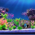 Cousduobe Fish Broken Barrel Decor Fish Tank Decorations Betta Fish Tank Accessories,Starfish Barrel X 1Pc, Fish Tank Plants X 8Pcs