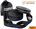 Foxelli XL Hammock Straps - Extra Long 20FT Heavy Duty No-Stretch Suspension System, 40+2 Loops, 2000 LBS Capacity, for Indoor/Outdoor Use â Set