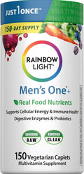 Rainbow Light Mens One High Potency Daily Multivitamin, Vegetarian, 150 Ct., Package May Vary
