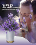 Essential Oil Diffusers, 150Ml Aromatherapy Diffuser, Lavender Plant Potted Cold Mist Humidifier, Ultrasonic Diffuser for Home Office, Super Quiet