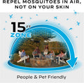 Thermacell Mosquito Repeller Patio Shield; Includes 12-Hour Refill; 15 Foot Zone of Protection; Highly Effective Mosquito Repellent for Patio; Bug