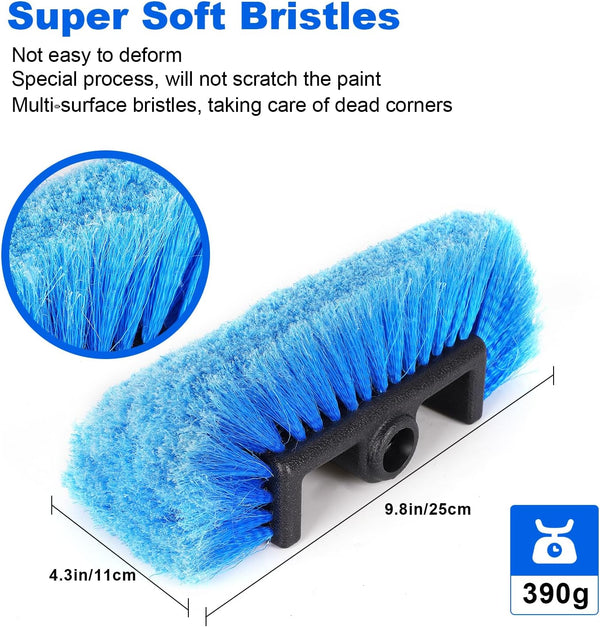 DOBEN Car Wash Brush Head, Soft Bristle Cleaning Brush for Truck Auto RV Boat Camper Exterior House Siding Washing Cleaning