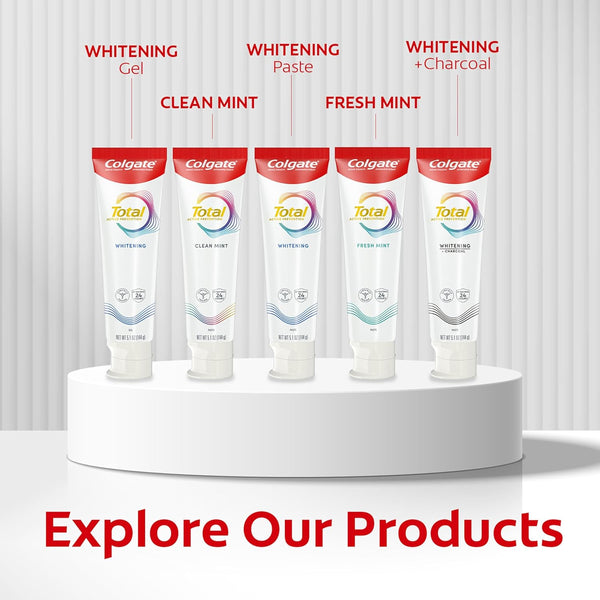 Colgate Total Plaque Pro Release Whitening Toothpaste, 2 Pack, 3.0 Oz Tubes