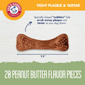 Arm & Hammer for Pets Nubbies Dental Treats for Dogs | Dental Chews Fight Bad Breath, Plaque & Tartar without Brushing | Peanut Butter Flavor, 20