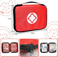 Travel-First Aid-Kit Car-Home 300PCS Survival-Kit Outdoor-Adventure - Small Portable Red Emergency Essential Sets Office Hiking Camping Business