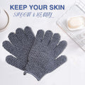 Yiclick 6Pairs Heavy Exfoliating Gloves,Body Scrub Exfoliator for Dead Skin Remover,Exfoliating Body Scrubber for Bath Shower