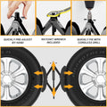 Camper Wheel Chock Stabilizer 2 Sets, Upgraded Side Grain Heavy Duty X-Shaped Stabilizer Wheel Chock RV Travel Trailer Accessories Anti-Move anti
