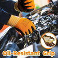 Schwer 3 Pairs LT5619 Work Gloves Micro-Foam Nitrile Coated, Level 4 Abrasion Resistant Nylon Working Gloves with Micro Dot Grip for Men Women,
