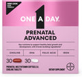 One a Day Womens Prenatal Advanced Complete Multivitamin with Brain Support* with Choline, Folic Acid, Omega-3 DHA & Iron for Pre, during and Post