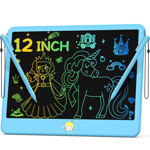 LCD Writing Tablet for Kids 12 Inch, Toys for Boys Girls Drawing Pad for 3 4 5 6 7 Year Old Kids Toys, Toddler Erasable Doodle Board Travel