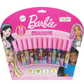 Barbie 12 Piece Plant Based Lip Gloss, Girls Party Favors, First Makeup Set for Girl, Perfect for Parties, Sleepovers, and Birthday Gifts, Ages